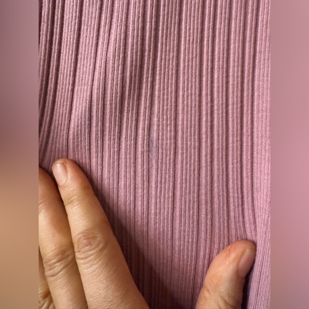 NWOT Free People Beach Wave Wash cutout ribbed Maxi in Mauve - Picture 4 of 7